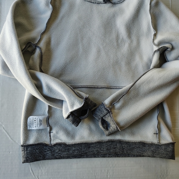Nike Therma-Fit Hoodie Gray Youth Size XL Sweatshirt Thumb Holes Stain Repel - Picture 5 of 16